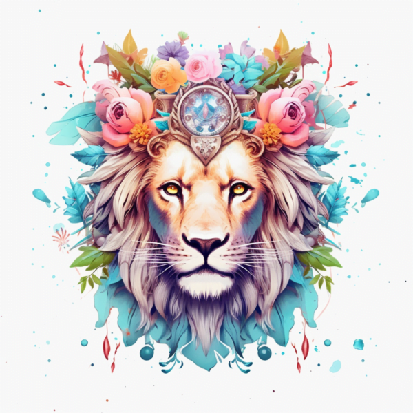 Portraying the lion's head