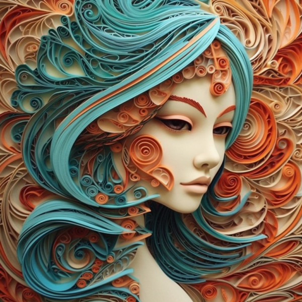 Audrey enjoyed weaving