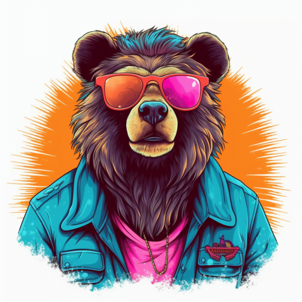 Cinematic stylec Bear NFT