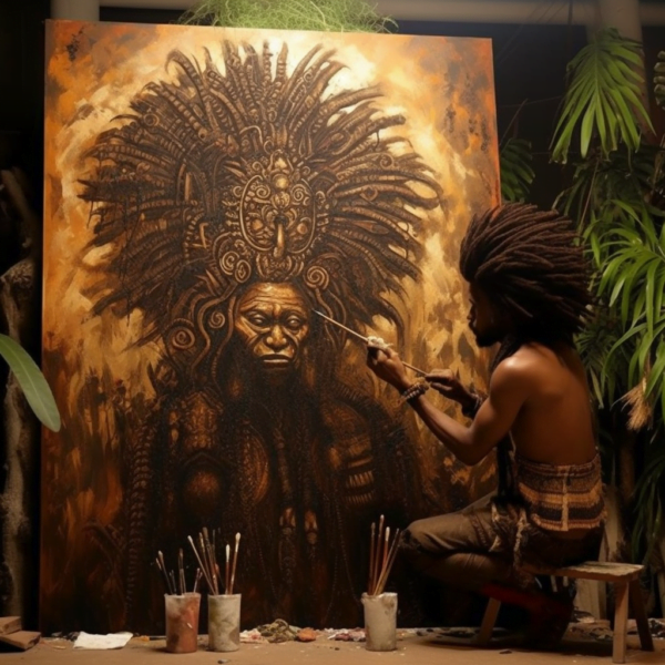 Portray artistic landscape